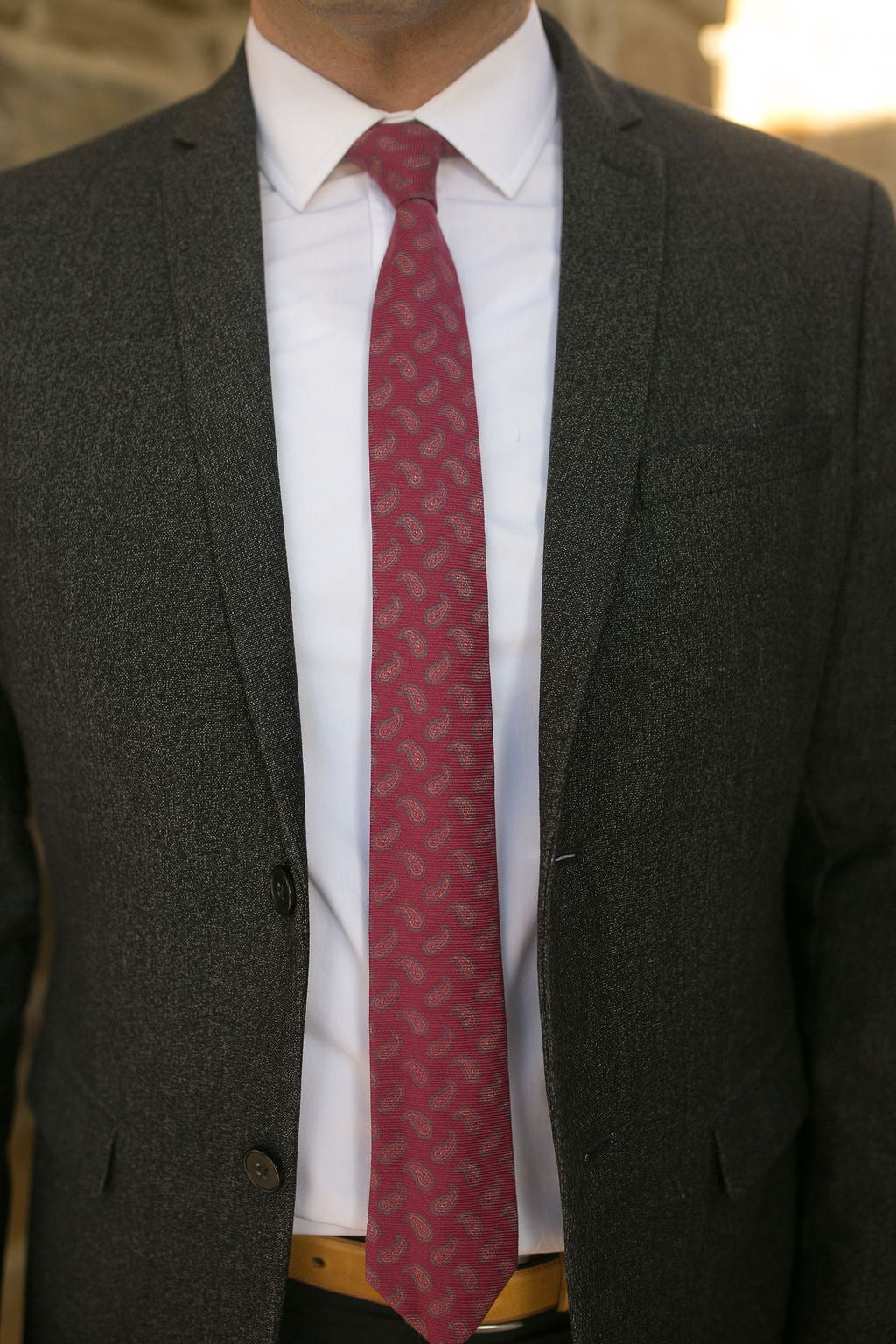 Pale Paisley Vintage Tie