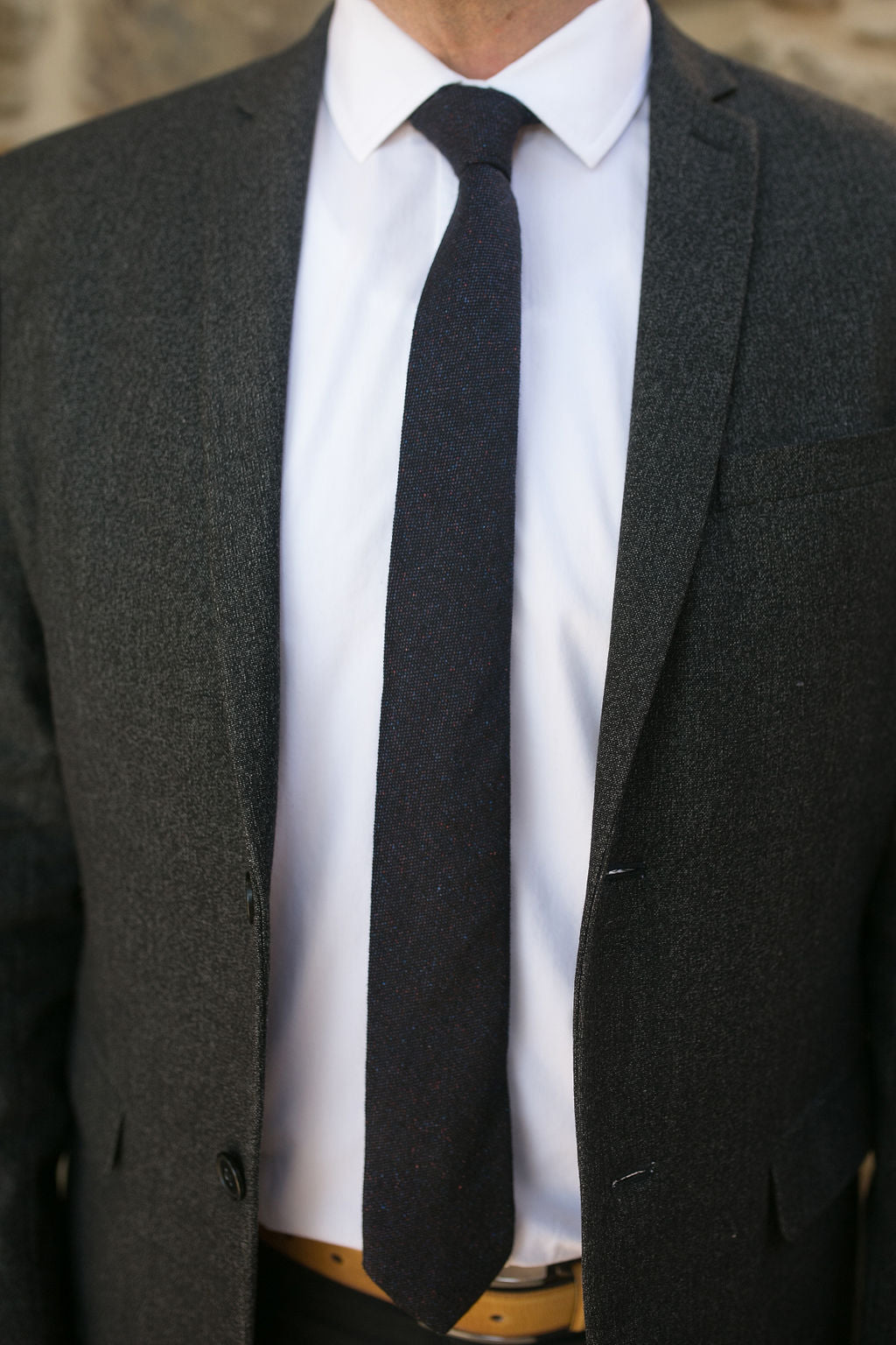 Jones Tweed Midnight Tie